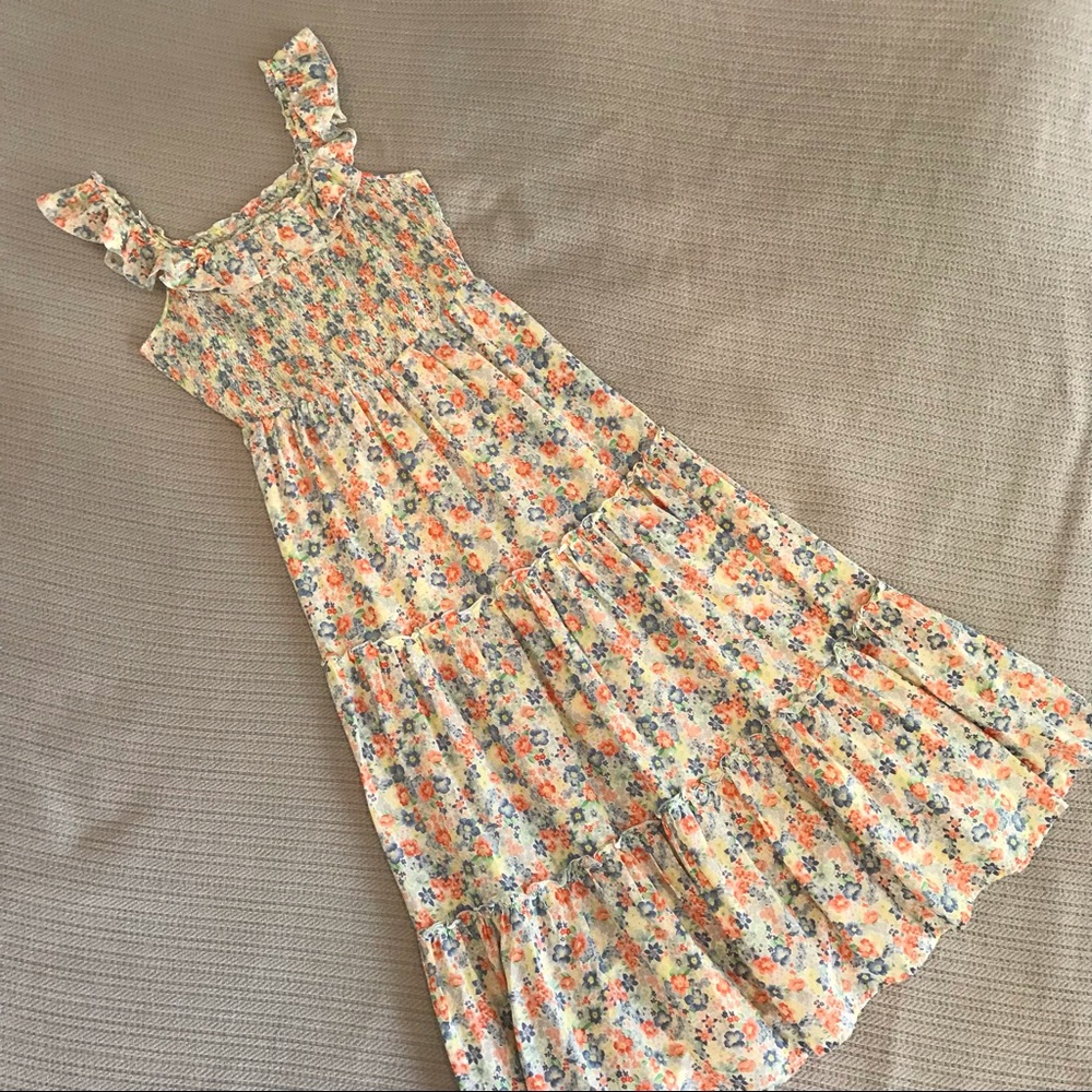 Old Navy women’s dress floral print peasant medium